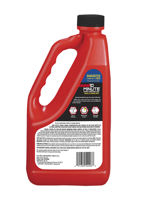 Zep 10 Minute Hair Clog Remover Gel Drain Cleaner 64 oz. Ace Hardware