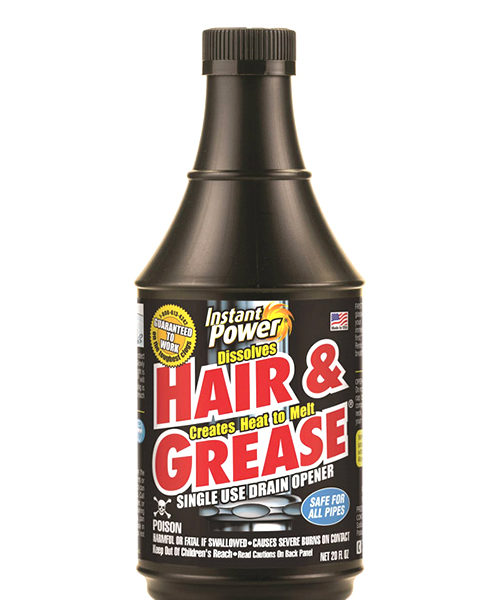 Instant Power Hair & Grease Liquid Drain Opener 20 oz.