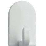 InterDesign 1 inch. Large White Plastic Mini Hook 1 piece