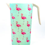 Pitcher Bamboo Fiber Flamingo Design 1500ml