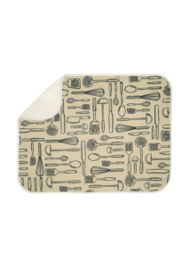 InterDesign iDry Kitchen Mat Utensils Design - Large 18 inches
