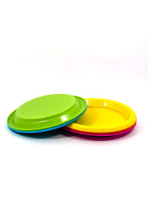 Excellent Houseware Disposable Plastic Plates 30 Pieces - Image 2