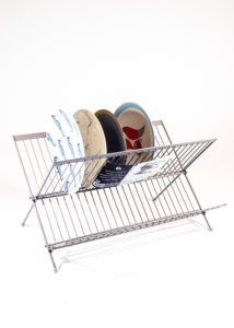 Excellent Houseware Dish Drainer Foldable Metal - Image 2