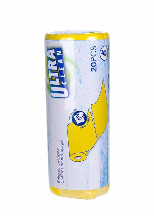 Ultra Clean Cleaning Clothes Roll 20-Pieces