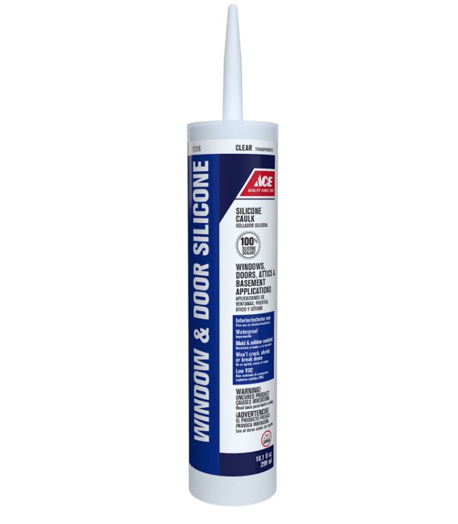 Ace Clear Silicone Window and Door Caulk 10.1 oz Ace Hardware Maldives