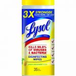 Lysol Lemon And Lime Blossom Scent Disinfecting Wipes 35 count