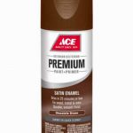 Ace Premium Satin Chocolate Brown Enamel Spray Paint 12 oz.