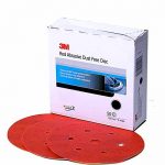 3M Red Abrasive Dust Free Hookit Grit 120 316U 6 Inch