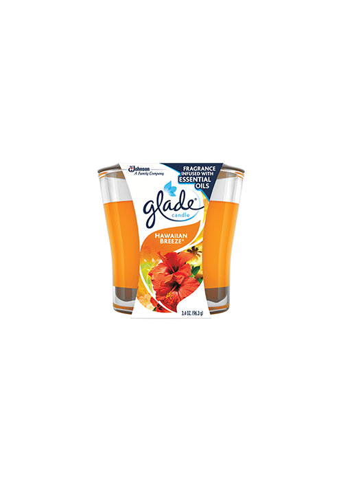 1504687 Glade Orange Hawaiian Breeze Scent Jar Air Freshener Candle 3-1/16 in. H x 3-1/4 in. Dia. 3.4 oz - Image 1