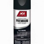 Ace Premium Flat Black Enamel Spray Paint 12 oz.