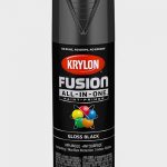 Krylon Fusion All-In-One Gloss Black Paint + Primer Spray Paint 12 oz.