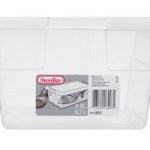 Sterilite 4.875 in. H x 8.25 in. W x 13.625 in. D Stackable Storage Box