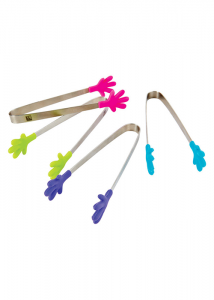 Kitchen Innovations 5 in. Silicone Hand Shaped Mini Tongs