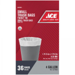 Ace 4 gal. Trash Bags Twist Tie 36 pk