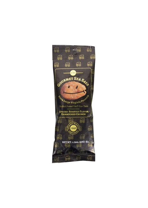 6303150 Mr. Smiley Gourmet Sea Salt Peanuts 1.75 oz. Tube Bag - Image 1