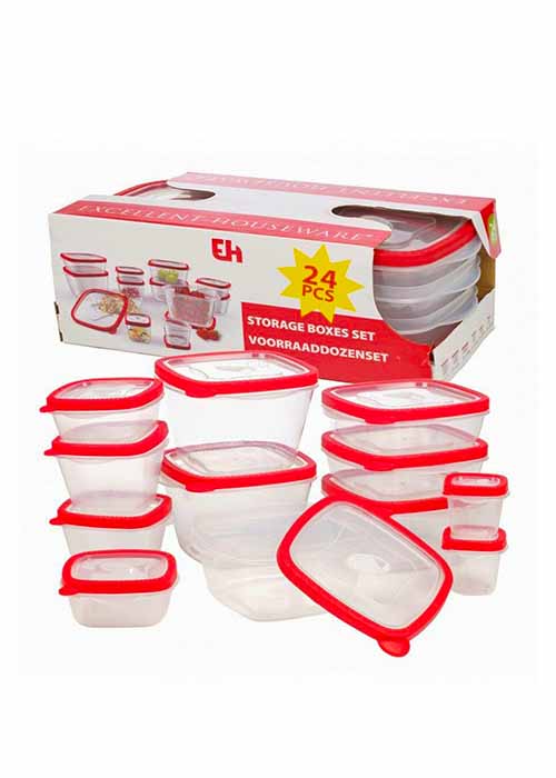 Plastic Container Set 24Pieces Ace Hardware Maldives