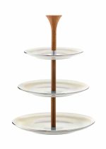 Excellent Houseware Foodstand Round Edge Porcelain White