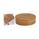 Bamboo Coaster Set 4-pieces