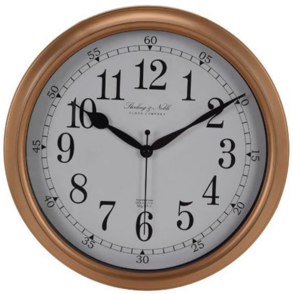 Large 28cm Round Gold Wall Clock Ace Hardware Maldives