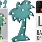 Palm Tree Figure With LED Decor