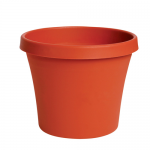 Bloem Terrapot 5.5 in. H x 6 in. Dia. Resin Traditional Planter Terracotta Clay