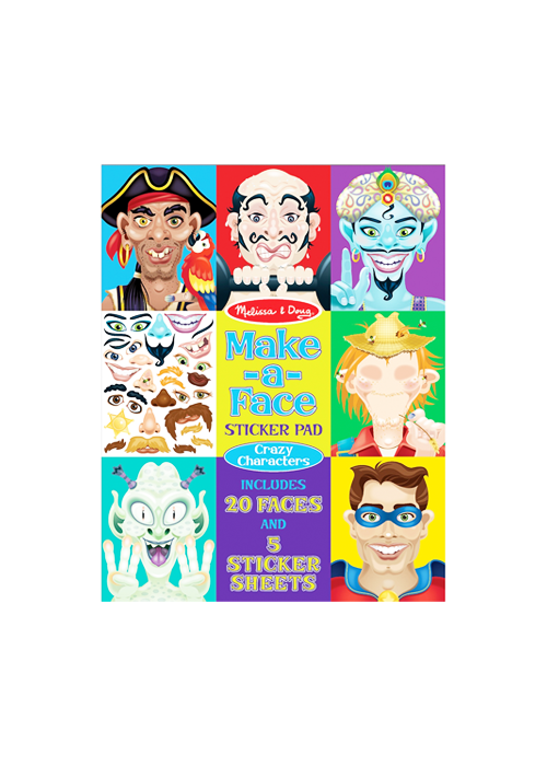 Melissa & Doug Make-a-Face Crazy Characters Sticker Pad - Ace Hardware ...
