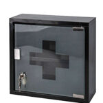 Excellent Houseware Lockable Medicine Storage Cabinet 30 x 30 x 12cm