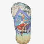 Wall Sign  Wooden Sandal Decor 34 x 17 cm