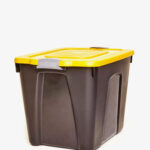 Homz Durabilt 10 Gal. Plastic Storage Tote with Latches