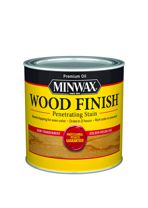 Minwax Wood Finish Stain Quart, Golden Pecan, 1/2 Pint