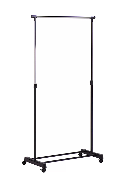 Honey-Can-Do Adjustable Height Garment Rack, Chrome/Black - Ace ...