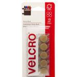 Velcro Beige Adhesive Back Coins ,15 Units