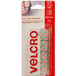 Velcro Brand Clear Transparent Fasteners 7/8 Inch ,12 Sets