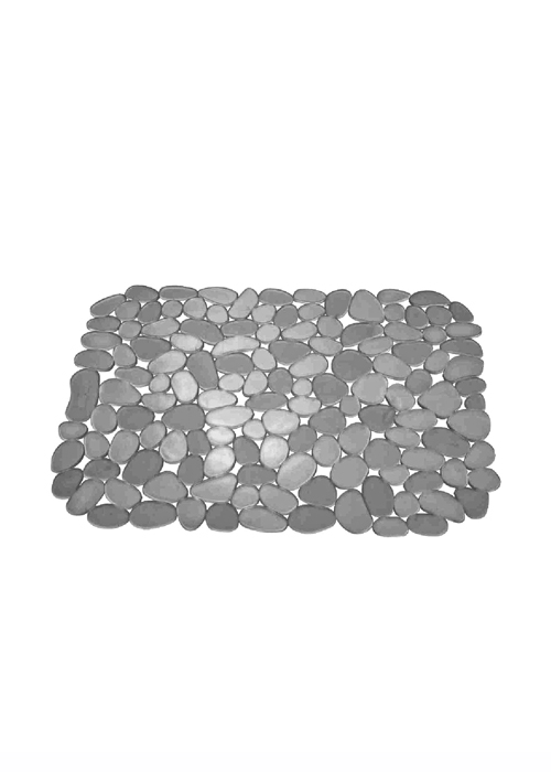 6136717 InterDesign 10.75 in. W x 12.5 in. L Gray Plastic Sink Mat - Image 1