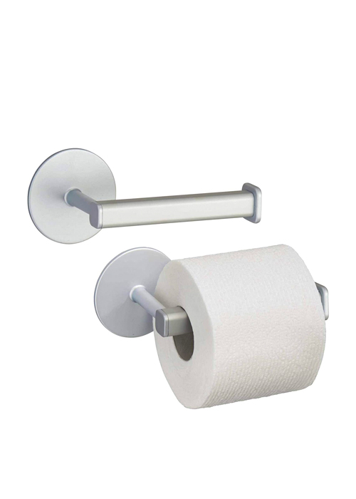 64-22030 InterDesign Metro Rustproof Aluminum Wall Mount Bathroom Toilet Paper Holder, Silver - Image 1