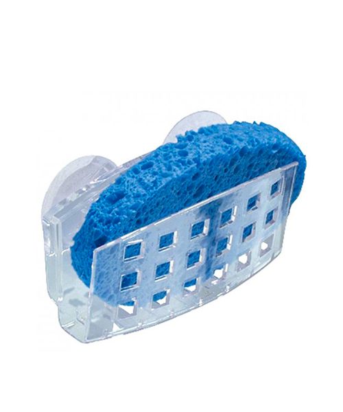 InterDesign Clear Sponge Holder, 5.4" X 4.4" X 2"