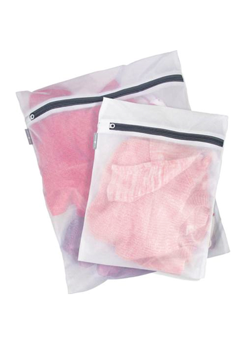 64-5960 InterDesign Mesh Lingerie Wash Bag, 2 Pack, White - Image 1
