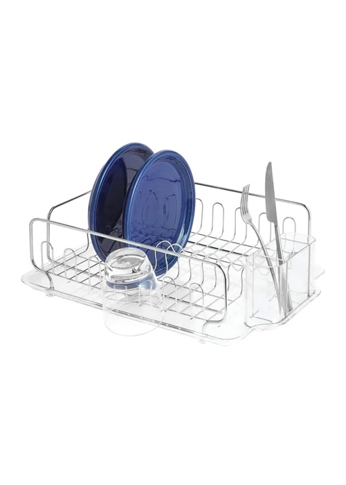 InterDesign Chrome Forma Lupe Dish Drying Rack Ace Hardware Maldives