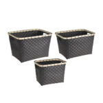 Basket woven  3PCS