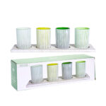 Glass Tealight Holder Set, 4 Pieces