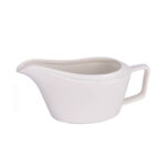 Porcelain Sauce Gravy Serving Boat, White, 250 Ml