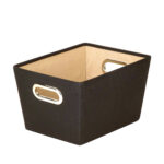 Honey-Can-Do Small Storage Bin, Black
