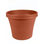 Bloem Terra 7 in. H x 8 in. Dia. Plastic Traditional Planter Terracotta