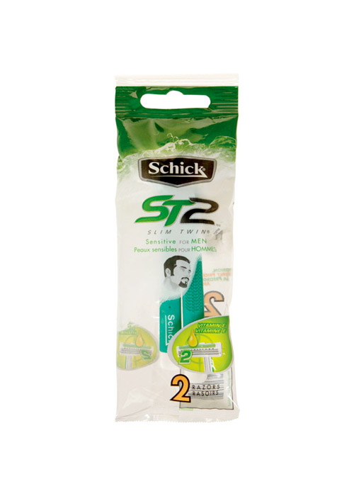 Schick Slim Twin Disposable Razors For Men, Sensitive Skin Ace