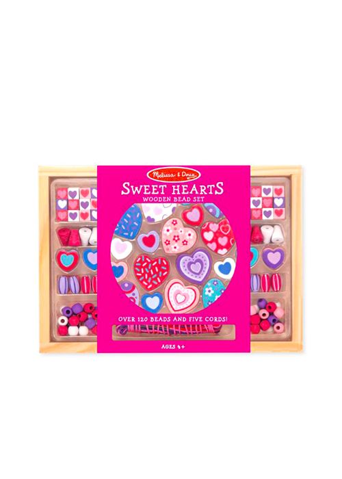 94-4175 Melissa And Doug Sweet Hearts Wooden Bead Set - Image 1