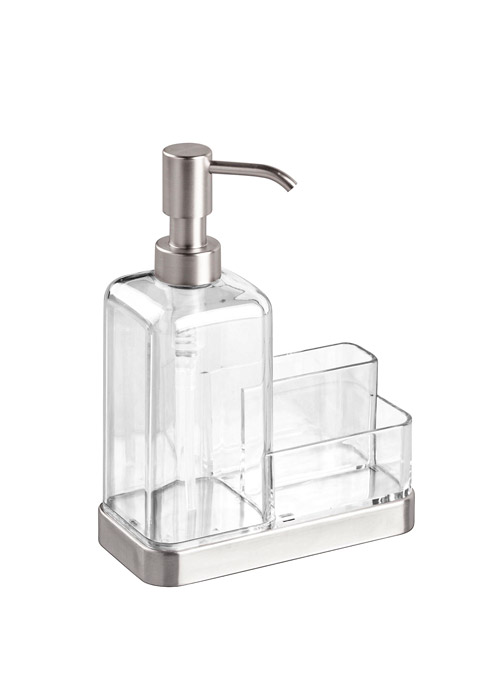 64-67080 InterDesign Forma Soap and Sponge Caddy - 6" x 3.5" x 8.25" - Image 1