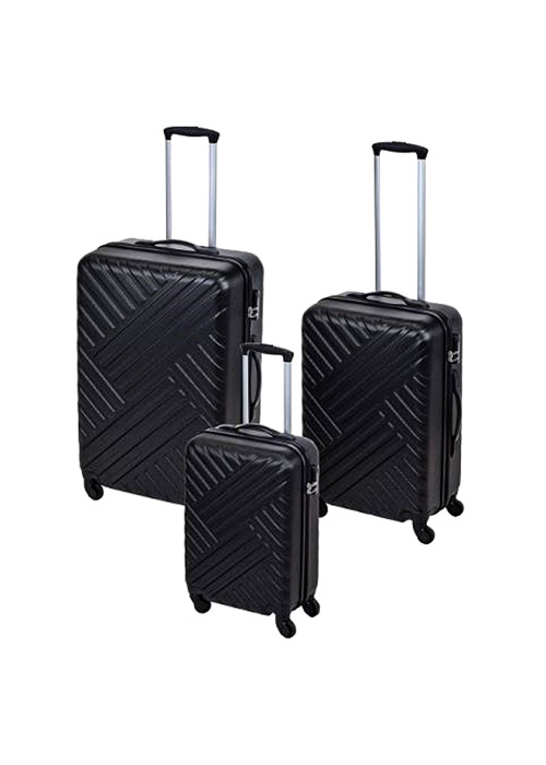 94-FB5000160 4home Trolley Set Of 3 Pcs Black - Image 1