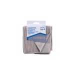 Cloth Microfiber With Poly Scour Side 2 Pack 30cm X 30cm (11.8in X 11.8in) Tan Home Plus