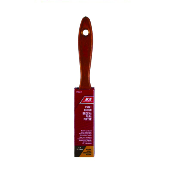 Ace Paint Brush Select Natural Wood Blend 1 in.