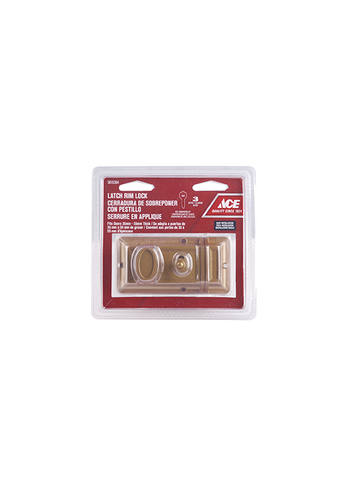 5615364 Ace Night Latch Rim Lock Brass - Image 1